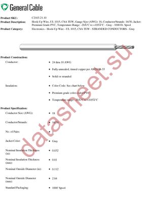 C2103A.21.10 datasheet  